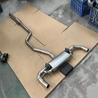 Kit de modification DZ Mercedes-Benz en acier inoxydable 304 poli de 1,5 mm, résistant à la corrosion, système d'échappement arrière central, silencieux et tuyaux d'échappement