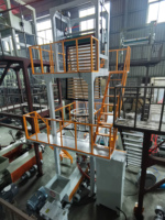 Machine de soufflage automatique de film plastique monocouche pour la production de sacs en T-shirt en LDPE et HDPE