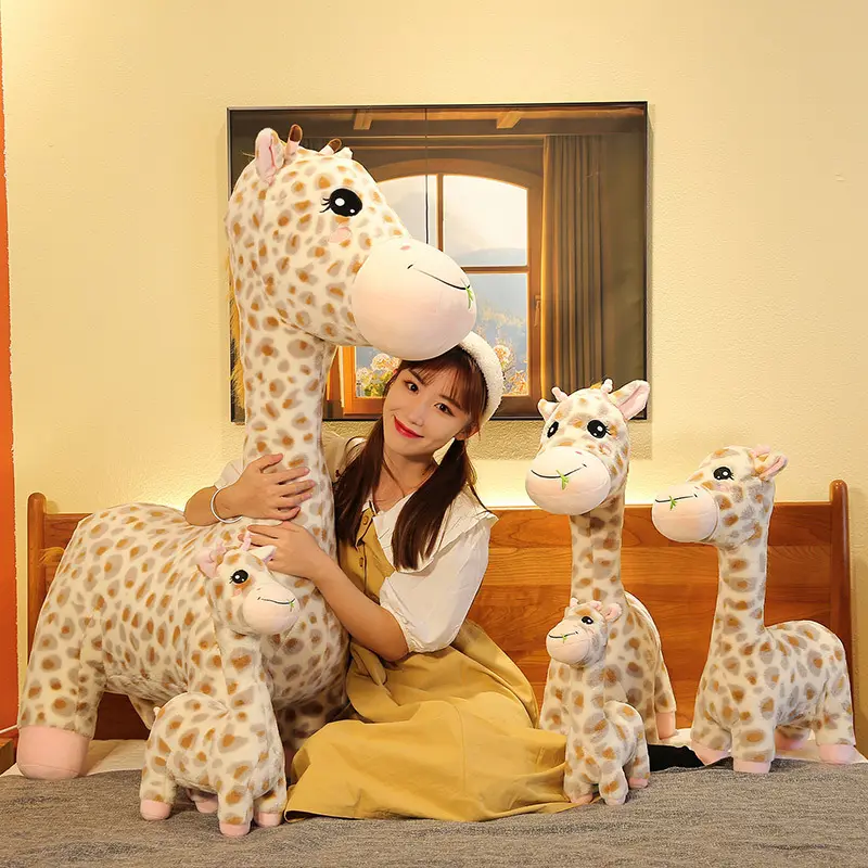 New giraffe stuffed animal toys doll plush toy pillow cloth doll children's gifts home ornaments stuffed animal toys doll plush