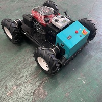 Cortadora de Césped a Gasolina con Control Remoto y Ruedas de 550 mm, Plataforma de Corte de 45 mm, con Opción de Motor EU5 EPA