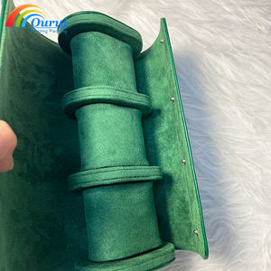 High Quality Brand 3-Slot <b>Roll</b> Watch <b>Box</b> Portable Case Soft PU Leather Watch <b>Roll</b> for Men Women to Protect 3 Watches - Product Image 2