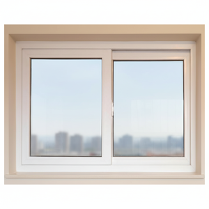 <span class=keywords><strong>Fenêtre</strong></span> coulissante en UPVC renforcée en acier galvanisé avec double vitrage pour tours commerciales de grande hauteur, norme CE - Product Image 3