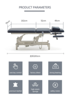 Meubles de Salon de beauté de luxe traitement électrique esthéticienne Spa cosmétique Massage Facial électrique Table lit