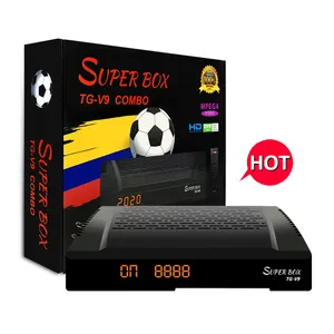 Super Box TG-V9 nuova fornitura ricevitore tv satellitare fta digitale di alta qualità medistar 2727 decoder set top box dvb t2 10bit h.264