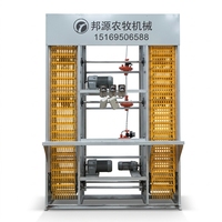 Nouvelle cage à poules de type H de style européen, système d'alimentation automatique et de collecte des œufs, acier galvanisé à chaud durable