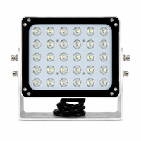 Illuminateur IR 55W 850nm pour ANPR/LPR, lumière DC12-28V IP65 à 30 LED en alliage d'aluminium pour caméra de plaque d'immatriculation, idéal pour les portiques de péage et les parkings