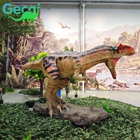 Modèle de dinosaure Carnotaurus animatronique à haute simulation, électronique et animé, pour exposition muséale