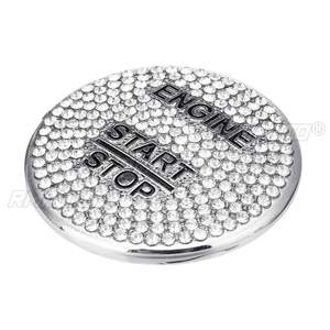 Cubierta Decorativa para Botón de Encendido/Apagado de Motor sin Llave para Mercedes Benz Clase C W205 Clase GLC, Adhesivo Interior Automotriz - Product Image 5