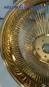 KELUN BRAND WHEEL 20 22 24 26 INCH Fcap All Gold Wheel Spoke Wheel