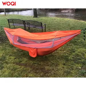 WOQI tenda portabel tahan air dan tahan angin, jaring nyamuk berkemah dengan penutup hujan