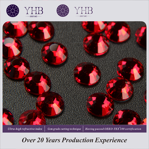 Yhb 2025พลอยเทียม SS0-SS48สีสยามสำหรับตกแต่งเล็บเป็นประกาย - Product Image 4