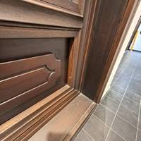 Fenêtre à battant double en bois trempé de style moderne, insonorisée, à ouverture vers l'extérieur, pour villas chinoises et restaurants