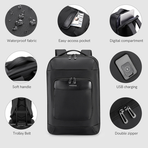 Mochila para portátil Kingsons para hombre, mochila para viajes diarios, mochila para oficina de negocios, hecha de nailon impermeable, bolsa para maleta <span class=keywords><strong>Mac</strong></span> book - Product Image 6