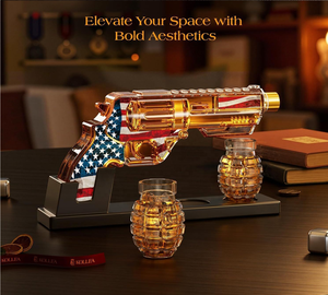 Decantador de whisky con forma de pistola de 380 ml con 2 vasos en forma de granada, dispensador de <span class=keywords><strong>licor</strong></span> novedoso para bar, hogar, fiestas, regalo - Product Image 6