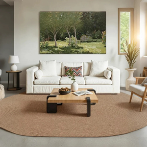 Hiện Đại Tùy Chỉnh Kích Thước Chịu Nước Hình Dạng Hình Bầu Dục Polypropylene Sợi Thảm Mềm Fluffy Tufted Non-Slip Phòng Ngủ Phòng Khách Thảm - Product Image 2