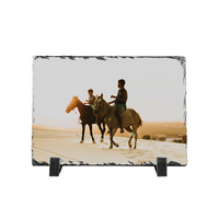Blanc Blanc Sublimation coeur rond carré rectangle Pierre Mix Taille Artisanat Plaque En Gros Sublimation Rock Ardoise Photo Ardoise