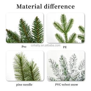 High Quality Eco-Friendly PVC Material Pine Artificial Christmas <b>Tree</b> 1.5/1.8/2.1m 500-1000 Warm White LED <b>Lights</b> Standing Base - Product Image 5
