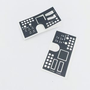 Film de membrane noir en PET pour clavier mécanique, découpe personnalisée, impression couleur blanche sur polyester, couleur personnalisable - Product Image 1