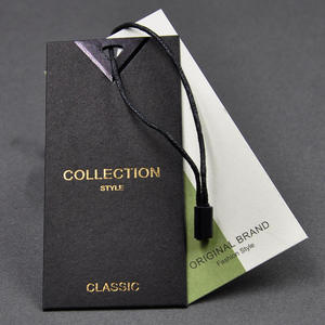 Etiquetas de Cartón Reciclado de Lujo Personalizadas para Prendas, con Logotipo en Relieve, Etiquetas de Papel para Ropa, Bolsas y Zapatos - Product Image 4