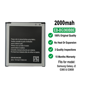 <span class=keywords><strong>Batterie</strong></span> de téléphone de remplacement de capacité d'origine pour <span class=keywords><strong>samsung</strong></span> <span class=keywords><strong>Galaxy</strong></span> <span class=keywords><strong>Core</strong></span> <span class=keywords><strong>Prime</strong></span> J2 2015 G360 G3608 - Product Image 2