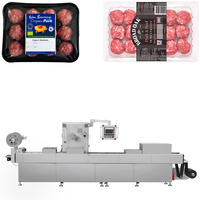 Machine d'emballage automatique de boulettes de viande, machine d'emballage sous vide thermoformante continue, ligne d'emballage sous vide continu pour viande