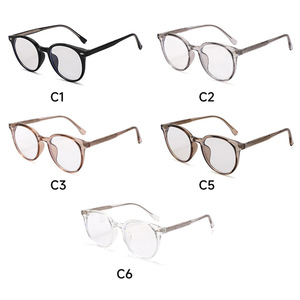 Adult Anti Blue Light Glasses <b>Round</b> <b>Frame</b> TR90 Clear Lenses Unisex 3008 - Product Image 3