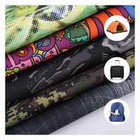 Impression oxford personnalisée polyester imperméable PVC PU enduit 210D 300D 900D imprimé numériquement tissu oxford 600D