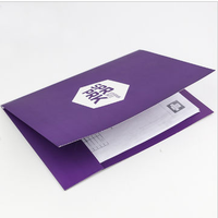 Dossier de remise de diplôme en carton imprimé cmjn avec logo personnalisé de la chine