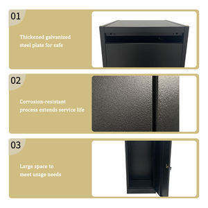 Boîtes aux lettres pour colis JH-Mech Boîte postale de livraison Boîtes à colis extérieures verrouillables et autoportantes pour <span class=keywords><strong>Amazon</strong></span> Fedex Livraison - Product Image 4