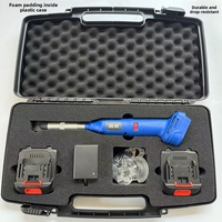 Meuleuse électrique sans fil 600 watts Moteur sans balai Micro sculpture Meuleuse d'angle à long cou Alimentation par batterie 21v