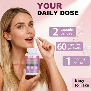 แคปซูลคอลลาเจนเปปไทด์ฉลากส่วนตัวรองรับแคปซูลอาหารเสริมเพื่อสุขภาพเส้นผมและเล็บผิวด้วยคอลลาเจนเปปไทด์ที่ออกฤทธิ์ทางชีวภาพ - Product Image 5