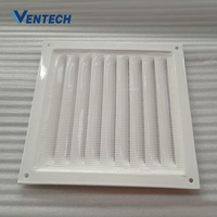 Grille de ventilation extérieure carrée moderne en alliage d'aluminium, pare-pluie, protection contre le vent, respirante, perforée, dissipation de la chaleur