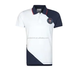 Wholesale custom 100% cotton mens' club golf polo shirt with printing logo