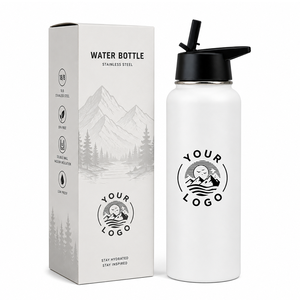 Botella de <span class=keywords><strong>Agua</strong></span> Aislada al Vacío de Acero Inoxidable con Logotipo Personalizado, Multicolor, 360ml-2000ml, Boca Ancha, Termo para Camping y Actividades al Aire Libre - Product Image 1