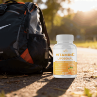Comprimés de Vitamine C Liposomale 1000 mg Ultra Absorbables Acide Ascorbique Système Collagène Complément Alimentaire