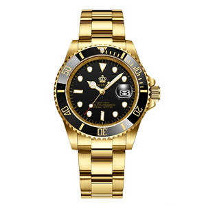 Montre-bracelet à calendrier avec lunette rotative en acier inoxydable pour hommes Montre pour hommes sportive simple haut de gamme étanche - Product Image 5