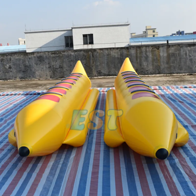 Hot Selling Opblaasbare Water Sport Games Drijvende Bananenboot Opblaasbare 6 Seaters Bananenboot Te Koop