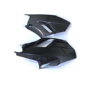 Fibra de carbono motocicleta peças carbono brilhante carenagens laterais para Honda CBR600RR 2013 - Product Image 3