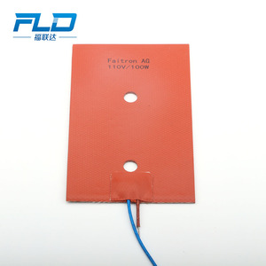 <span class=keywords><strong>Calentador</strong></span> <span class=keywords><strong>de</strong></span> Banda <span class=keywords><strong>de</strong></span> Silicona Personalizado <span class=keywords><strong>de</strong></span> 110V 100W con Termostato, Se Acepta OEM, Uso Industrial, <span class=keywords><strong>Calentador</strong></span> <span class=keywords><strong>de</strong></span> Cama para Impresión 3D - Product Image 1