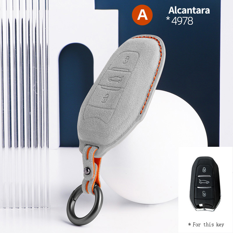 #4978 Grigio chiaro+cuciture arancioni