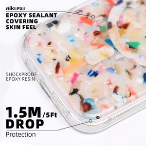 Funda Protectora para Teléfono Aikusu con Diseño de Tortuga y Confeti Arcoíris, Antigolpes para iPhone 17 16 15 Pro Max, Carcasa para Samsung S25 - Product Image 3