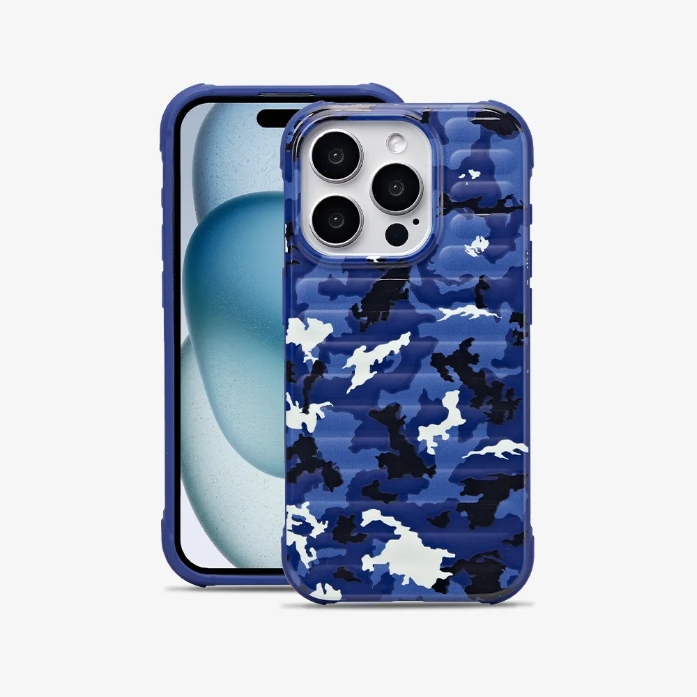 Wholesale Custom Logo Street Sports Brand Camouflage Luggage Phone Case For iPhone 15 14 13 12 11 Pro Max Shockproof Phone Cover