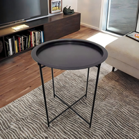 Table basse ronde simple pour salon, décoration d'intérieur, table d'appoint, prix avantageux, fabrication en usine