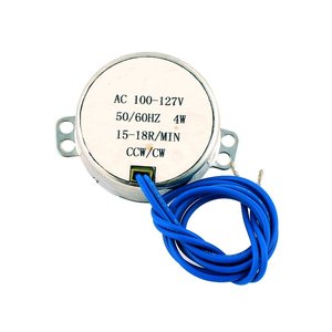 มอเตอร์ซิงโครนัส Uxcell 42 มม. 15-18 รอบต่อนาที AC 100-127V เฟสเดียว แบบยึดหน้าแปลน แกนกลมโลหะ - Product Image 2