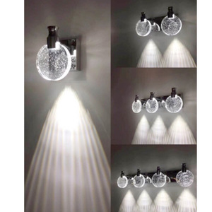 Lámpara Moderna <span class=keywords><strong>de</strong></span> Cristal con Burbujas LED Cromadas, Iluminación <span class=keywords><strong>para</strong></span> Tocador <span class=keywords><strong>de</strong></span> <span class=keywords><strong>Baño</strong></span>, Espejo, Vestíbulo, Aplique <span class=keywords><strong>de</strong></span> Pared - Product Image 6