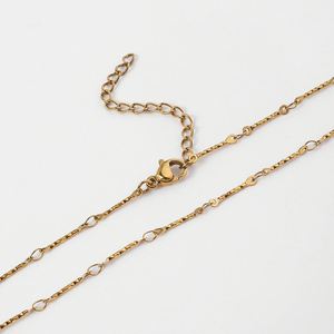 Collar de Cadena de Bambú de Acero Inoxidable con Baño de Oro de 24K, Nueva Tendencia al por Mayor para Hombres y Mujeres - Product Image 3