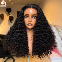 Perruque bouclée naturelle birmane 13x4 HD Lace Front Cheveux Humains Sans Colle Non Traités Vierge 24 Pouces Densité 250 Pré-Pluckée Fournisseur en Gros