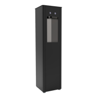 Dispenser Air Dingin Puritek Basic Column dengan Filtrasi Elektrik 500W untuk Hotel Model Italia 330804-PR 2 Jalur