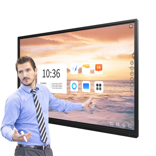 75 Inch LCD 4K Touch Screen All-In-One Interactive Whiteboard With AG Glass for Education and Business Use