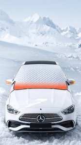 Housse de protection hivernale pour <span class=keywords><strong>pare</strong></span>-<span class=keywords><strong>brise</strong></span> de voiture, imperméable, <span class=keywords><strong>anti</strong></span>-neige, <span class=keywords><strong>anti</strong></span>-<span class=keywords><strong>givre</strong></span>, <span class=keywords><strong>anti</strong></span>-congélation, <span class=keywords><strong>pare</strong></span>-soleil, demi-housse 90% - Product Image 4